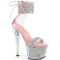 Sky-327RSI - Silver Multi Rhinestones Pink