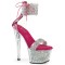 Sky-327RSI - Silver Pink MultiGlitter Rhinestones Pink