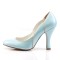 Smitten-04 - Blue Faux Leather  