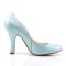 Smitten-04 - Blue Faux Leather  