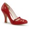 Smitten-20 - Red Faux Leather  