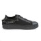 Sneeker-112 - Black Canvas Pu  