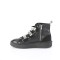 Sneeker-225 - Black Canvas Vegan Leather