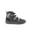 Sneeker-225 - Black Canvas Vegan Leather