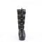 Sneeker-405 - Black Vegan Leather Canvas