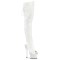 Spectator-3030 - White Faux Leather Clear Matte