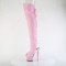 Spectator-3030 - Pink Faux Leather Clear