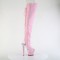 Spectator-3030 - Pink Faux Leather Clear