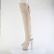 Spectator-3030 - Nude Faux Leather Clear Matte