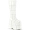 Stack-301 - White Vegan Leather
