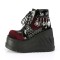 Stomp-18 - Black Pat Burgundy Velvet  