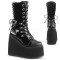 Swing-120 - Black Vegan Leather  