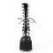 Swing-120 - Silver Hologram Black Vegan Leather  