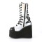Swing-120 - Silver Hologram Black Vegan Leather  