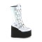 Swing-230 - Silver Hologram Vegan Leather  
