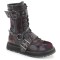 Valor-220 - Black Burgundy Rub Off Vegan Leather