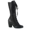 Vivika-205 - Black Vegan Leather  