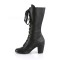 Vivika-205 - Black Vegan Leather  