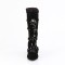 Whimsy-118 - Black Vegan Suede