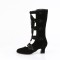 Whimsy-118 - Black Vegan Suede