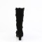 Whimsy-118 - Black Vegan Suede
