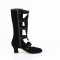 Whimsy-118 - Black Vegan Suede
