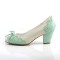 Wiggle-17 - Cream Mint Faux Leather  