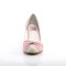 Wiggle-17 - Cream Pink Faux Leather  