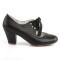 Wiggle-32 - Black Faux Leather  