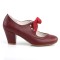 Wiggle-32 - Burgundy Faux Leather  