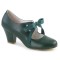 Wiggle-32 - Dark Green Faux Leather  