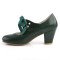 Wiggle-32 - Dark Green Faux Leather  