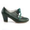 Wiggle-32 - Dark Green Faux Leather  
