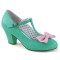Wiggle-50 - Teal Pink Faux Leather  