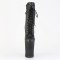 Worship-1020 - Black Faux Leather Matte