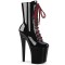 Xtreme-1020-1 - Black Patent Red Chrome