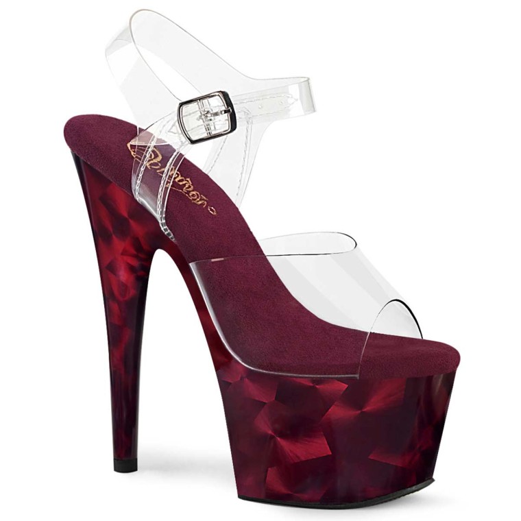 Burgundy 3 sales inch heels