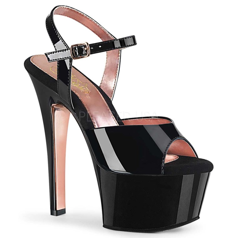 Rose gold 2 inch heels sales