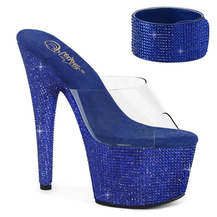 Royal blue discount 2 inch heels