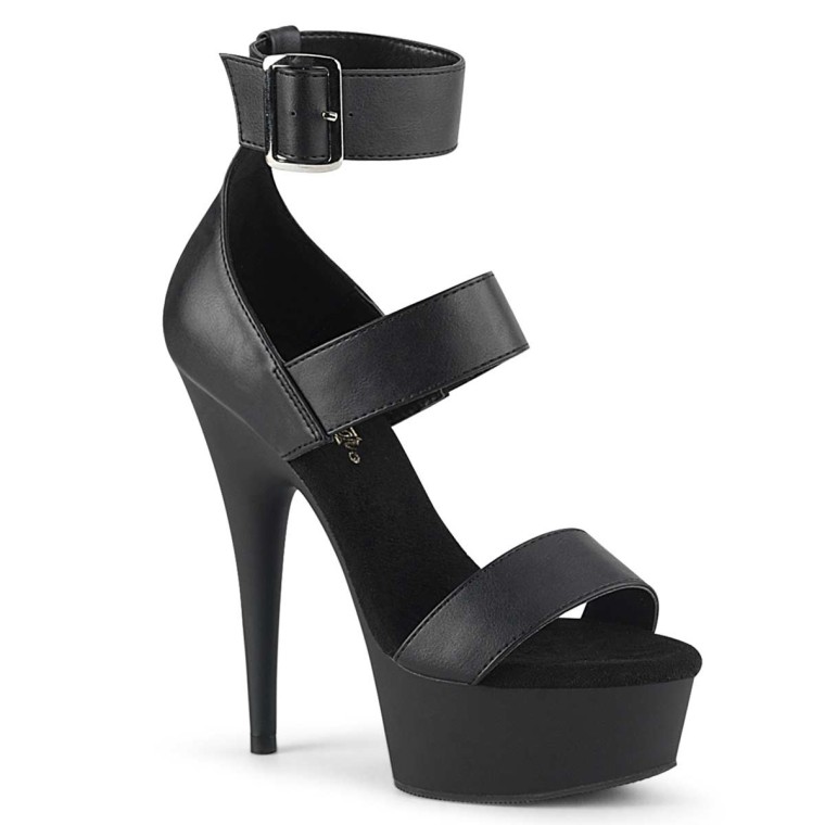 LULU's Black Suede Elsi Single Strap Heels Women's Size 6 - 4 inch heel |  eBay