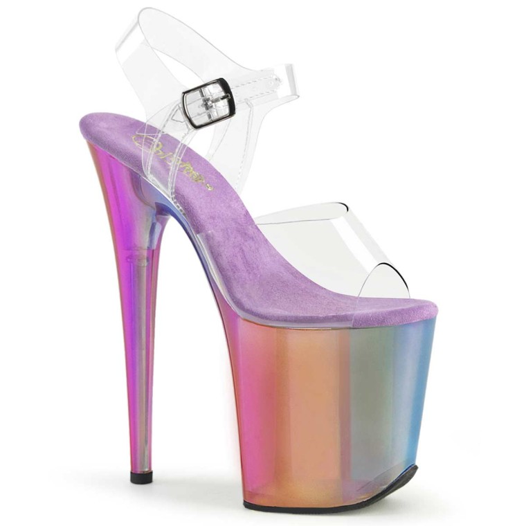 Rainbow cheap clear heels