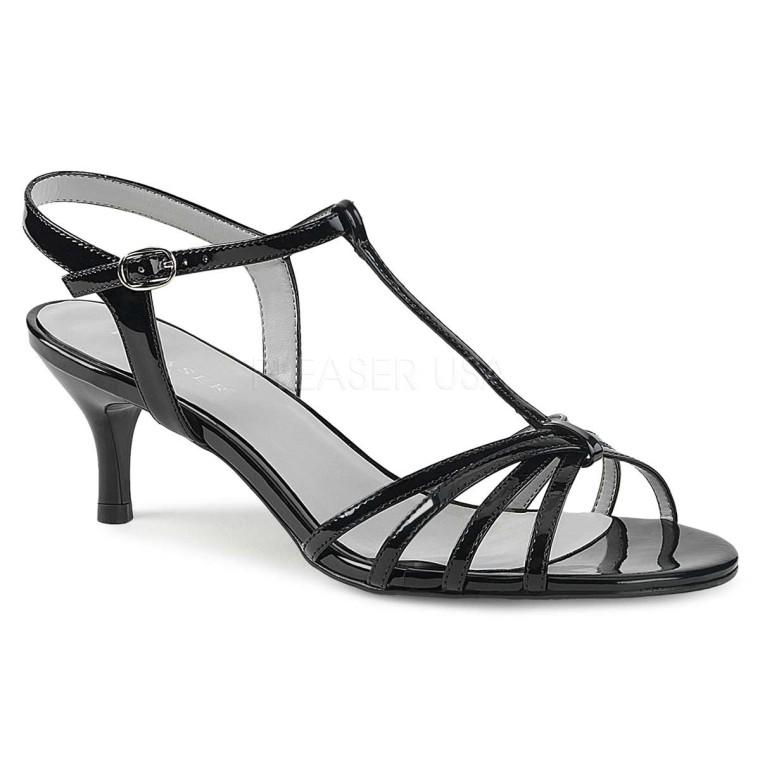 Small Size 2 Block Heel Strap Sandals GS355 - AstarShoes