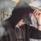 Casual Knit Sweater Half-zip Essentials Hoodies for Men Warm Hooded Sweatshirt Tops - Coffee