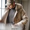 Casual Basic Style Mock Neck Sweater Thermal Head Cover Knitted Amekaji Shirt - Gray