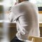 Casual Chenille Round Neck Jumper Mens Warm Skin-friendly Amekaji Knitwears Sweater - Gray