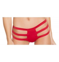 SH3195 - Red - Triple Strapped Bottom - Shorts