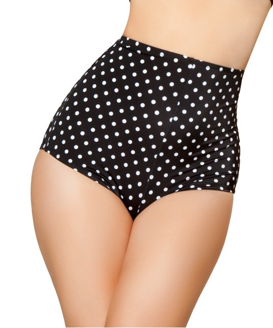 SH3090 - Black/White - High-Waisted ShortsShorts in Shorts and Skirts