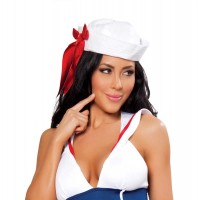 Sailor Hat with Red Ribbon