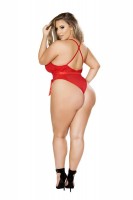 Feminine Bow Teddy with Bow & Cross Strap Detail