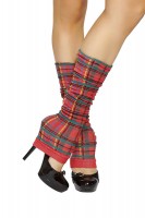 Leg Warmer - Red Plaid